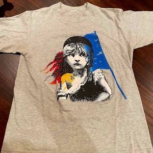 Vtg 80's Les Miserables T Shirt London